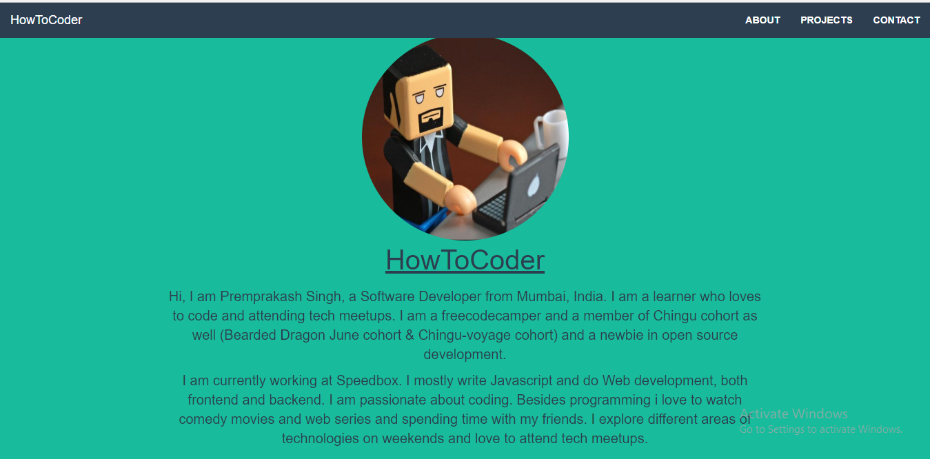 HowToCoder Building Freecodecamp Portfolio Website Project HowToCoder 