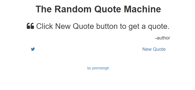 freecodecamp Random Quote Machine Project