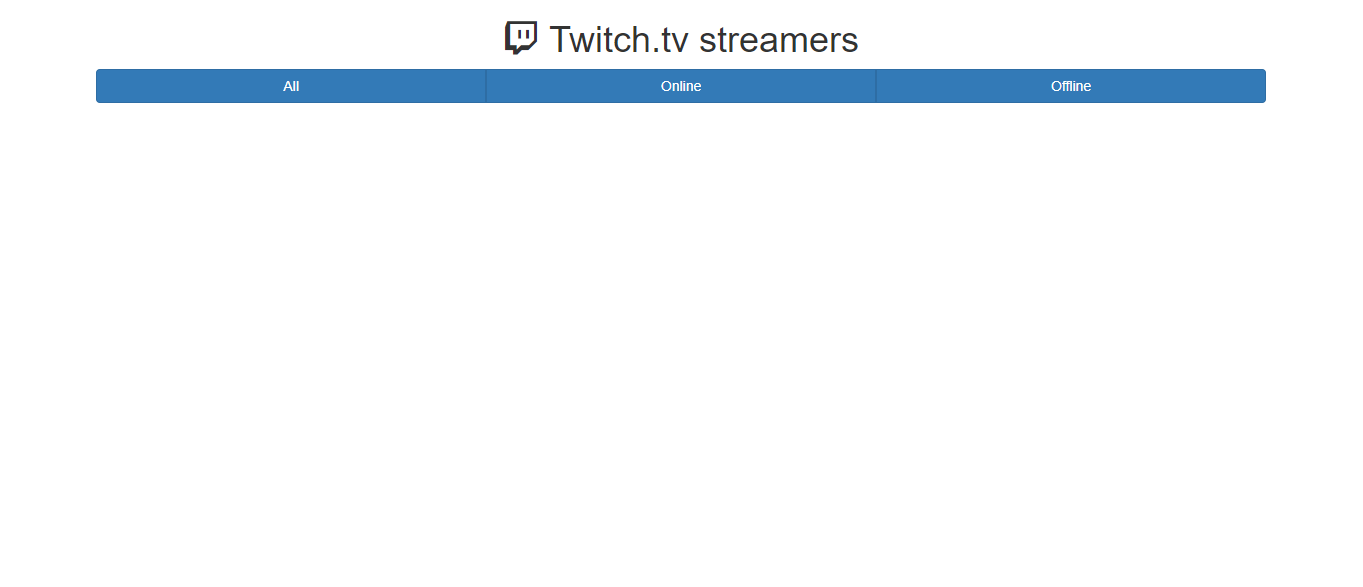 freecodecamp Twitch Tv App Project by HowToCoder