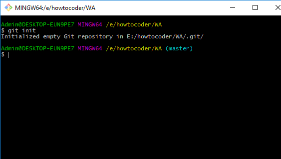 Git init command - HowToCoder
